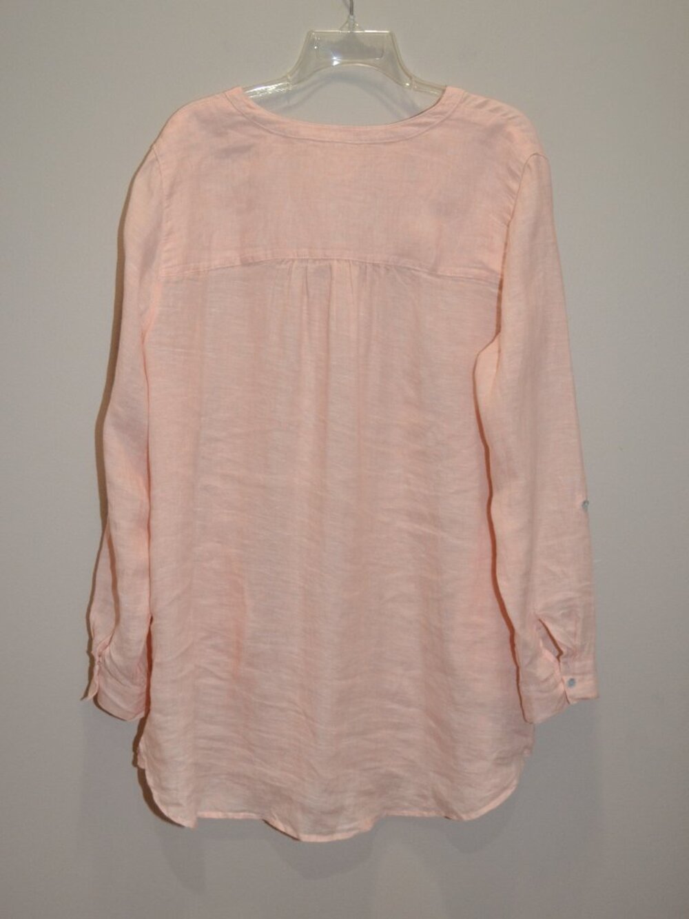 Sigrid Olsen Womens XL Linen Oversized Tunic Pockets Lagenlook Coastal Beachy - Picture 8 of 9
